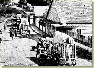 Boston Bar, Showing Freight Wagons